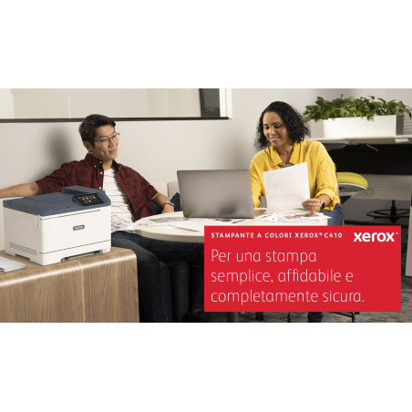 Xerox C410 A4 40 ppm Stampante fronte/retro PS3 PCL5e/6 2 vassoi 251 fogli