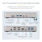 StarTech.com 132UE-TB4USB4DOCK laptop dock/port replicator Wired Thunderbolt 4 Gray