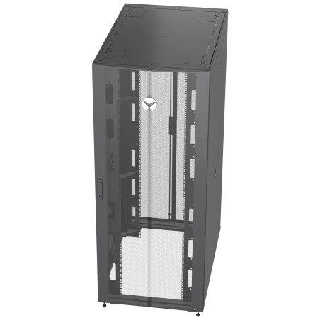 Vertiv VR3150 rack cabinet 42U Freestanding rack Black, Transparent
