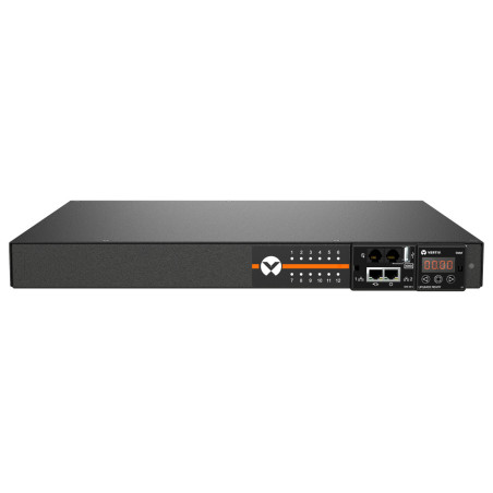 Vertiv Geist MUU3E1R5-12CF17-2C20A9H00-S power distribution unit (PDU) 12 AC outlet(s) 0U Black