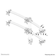 Neomounts FPMA-D700D6 Braccio per monitor 19-27"