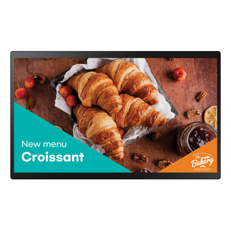 Samsung QB24C-T Digital signage flat panel 24" LED Wi-Fi 250 cd m² Full HD Black Touchscreen Built-in processor Tizen 7.0 16 7