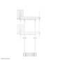 Neomounts WL55-875WH1 Supporto da pavimento per TV 55-100" - muro - motorizzato - TÜV Neomounts WL55-875WH1 Supporto da pavimento per TV 55-100" - muro - motorizzato - TÜV