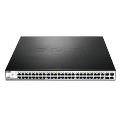 D-Link DGS-1210-52MP Managed L2 Gigabit Ethernet (10/100/1000) Power over Ethernet (PoE) Black, Gray