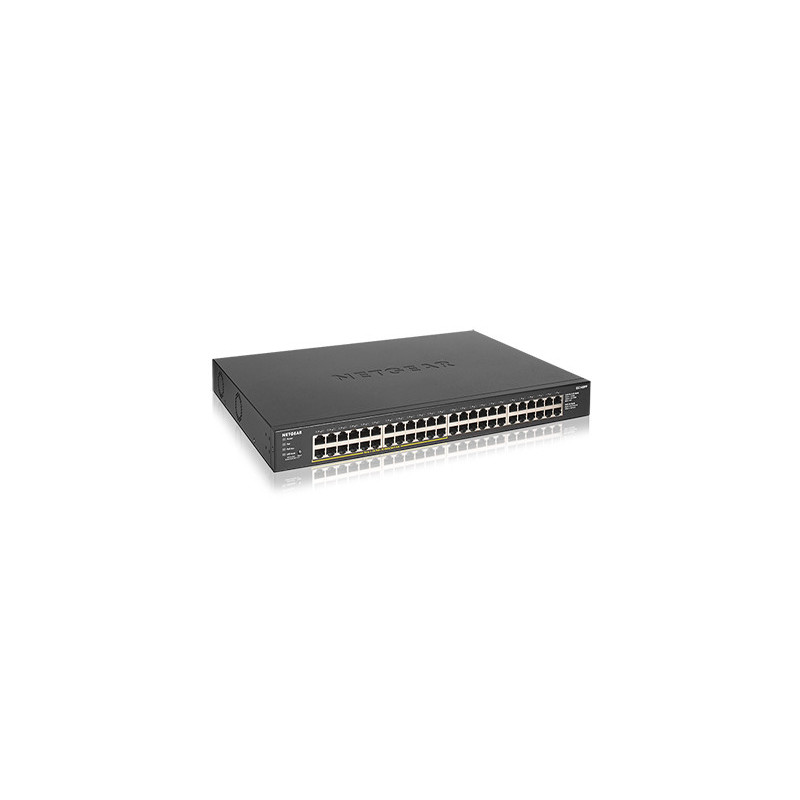 NETGEAR GS348PP Unmanaged Gigabit Ethernet (10/100/1000) Power over Ethernet (PoE) Black NETGEAR GS348PP Unmanaged Gigabit Ethernet (10/100/1000) Power over Ethernet (PoE) Black