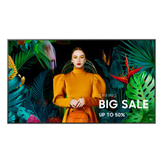 Samsung QH50C Digital signage flat panel 50" LCD Wi-Fi 700 cd m² 4K Ultra HD Black Built-in processor Tizen 24 7