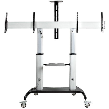 StarTech.com STNDMTVDUO TV mount/stand 60" Black, Silver
