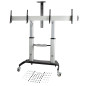 StarTech.com STNDMTVDUO Supporto TV a parete 152,4 cm (60") Nero, Argento