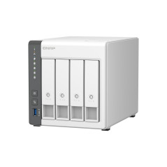 QNAP TS-433 NAS Tower ARM Cortex-A55 4 GB 0 TB QNAP QTS White
