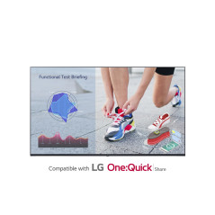 LG 55UL3J-M signage display Digital signage flat panel 55" LCD Wi-Fi 400 cd m² 4K Ultra HD Blue WebOS 16 7