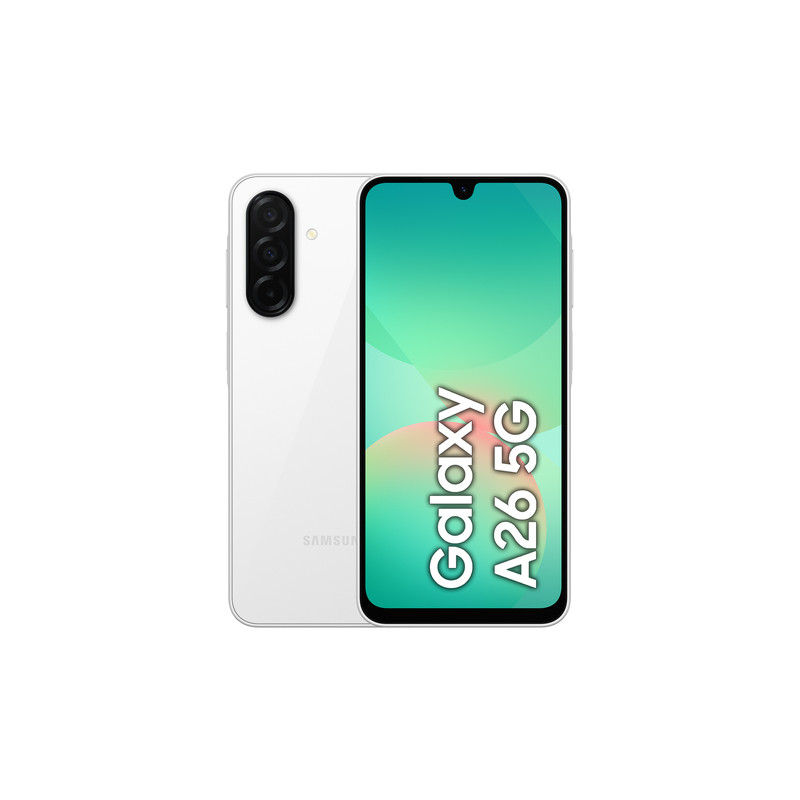 Samsung Galaxy A26 6.7" Hybrid Dual SIM Android 15 5G USB Type-C 8 GB 256 GB 5000 mAh White Samsung Galaxy A26 6.7" Hybrid Dual SIM Android 15 5G USB Type-C 8 GB 256 GB 5000 mAh White