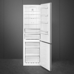 SMEG STAINLESS STEEL COMBI FRIDGE FREEZER 200CM RC20XDNE