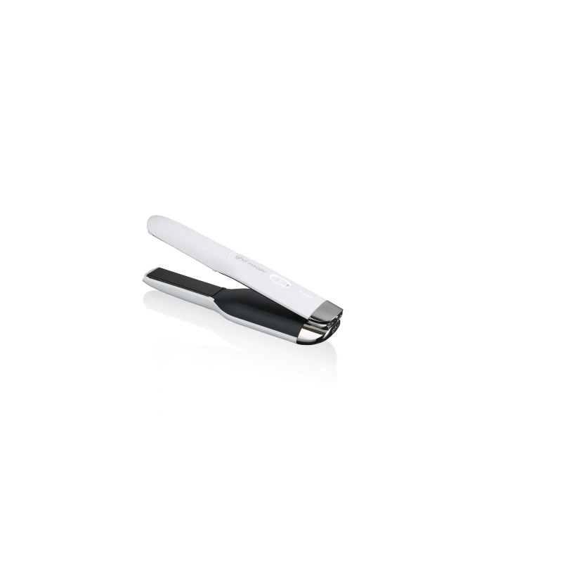 GHD APLUGGED CORDLESS STYLER HAIR STRAIGHTENER WHITE