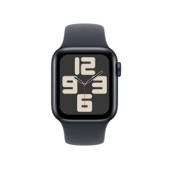 APPLE WATCH SE 40MM GPS MIGNIGHT ALUMINIUM CASE WITH SPORT BAND S/M MXE73QL/A