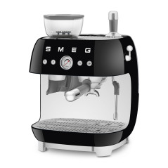 SMEG ESPRESSO MACHINE 50'STYLE WITH INTEGRATED GRINDER BLACK EGF03BLEU