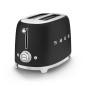 SMEG TOASTER 2X2 50'STYLE MATT BLACK TSF01BLMEU