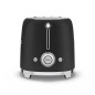 SMEG TOASTER 2X2 50'STYLE MATT BLACK TSF01BLMEU