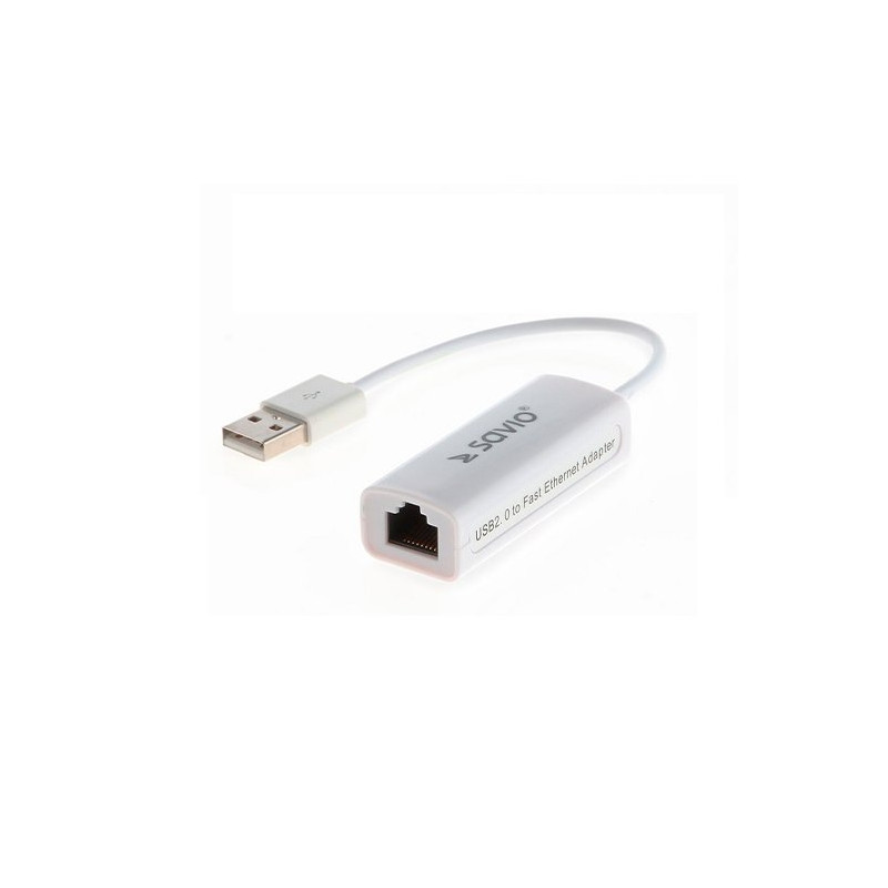 ADAPTADOR USB 2.0 A ETHERNET RJ45 SAVIO CL-24