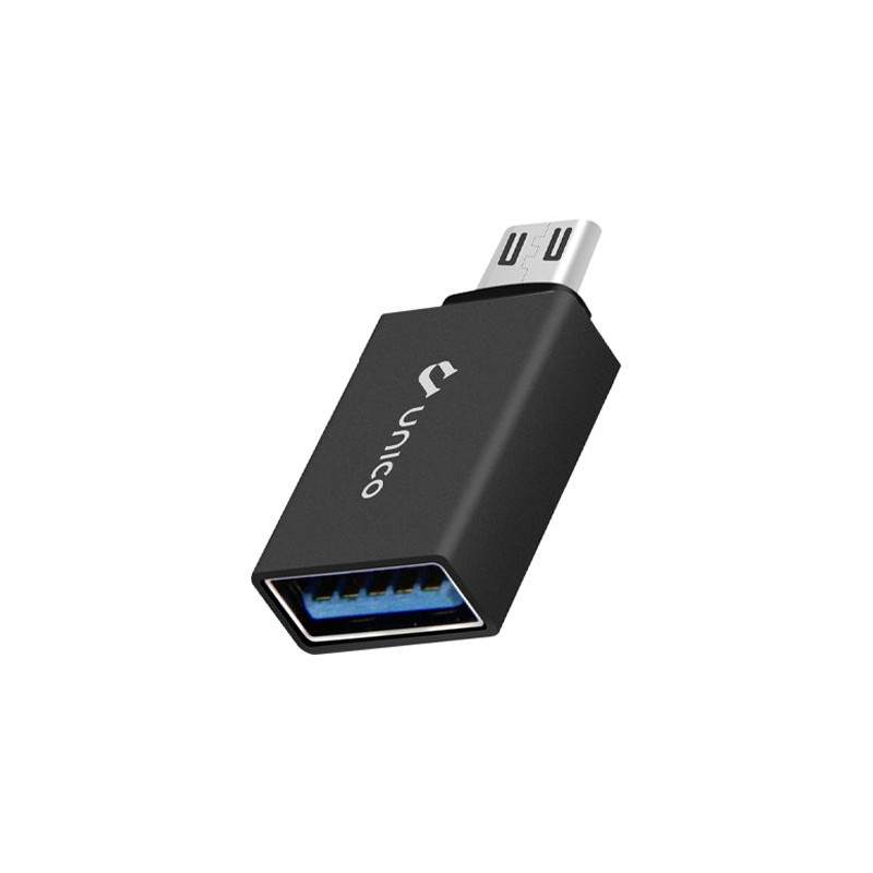 ADAPTADOR UNICO MICRO USB3.0 METAL NEGRO
