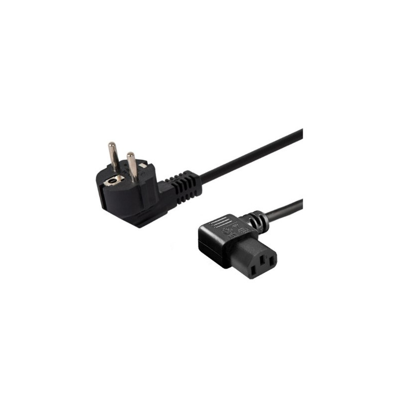 CABLE ALIMENTACIÓN ANGULAR 1.2M SCHUKO-IEC C13