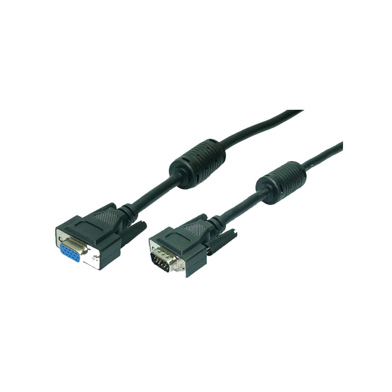 CABLE VGA M-H 1.8M HD DB15 EXTENSOR LOGILINK BLANC