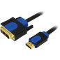 CABLE HDMI-M TO DVI-M 3M LOGILINK