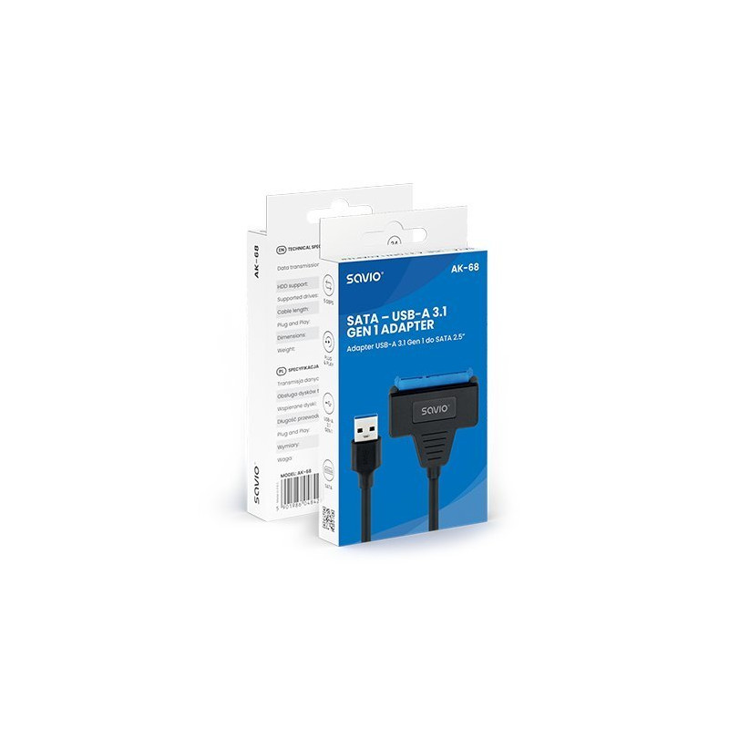 ADAPTADOR SATA A USB-A 3.1 SAVIO AK-69