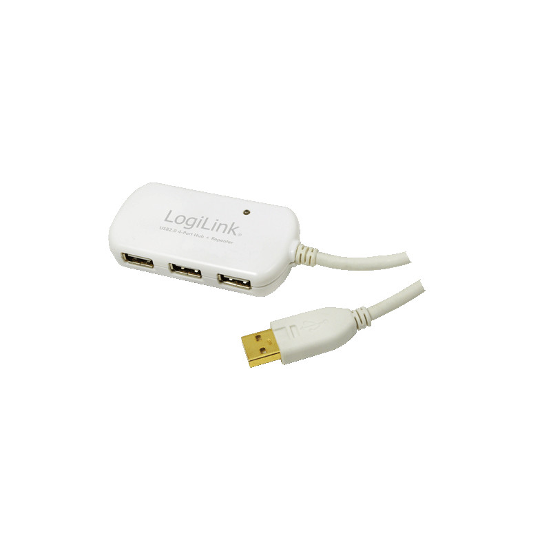HUB 4 PUERTOS USB 2.0 LOGILINK UA0108 12METROS