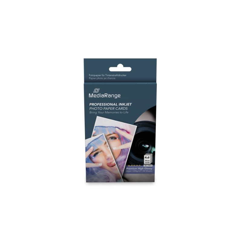 PAPEL FOTOGRAPHIC MEDIARANGE MRINK104 A5 BRILLO