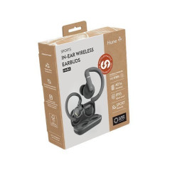 AURICULRES TWS HUNE ECO HABA SPORT GRIS ROCA