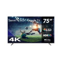 TELEVISIÓN QLED SMART TECH UHD 75 75QG03H GOOGLE TV