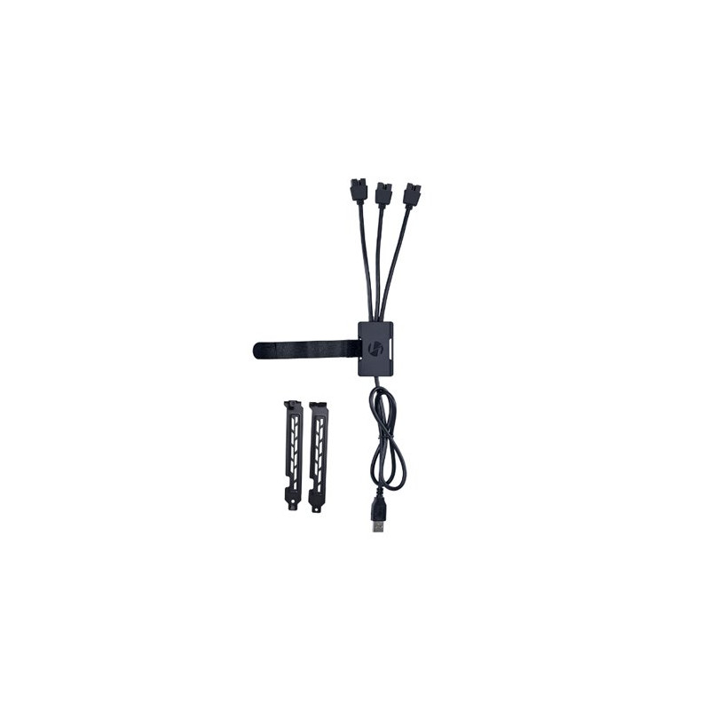 CABLE LIANLI USB-A 3 USB 9 PIN MB BLACK