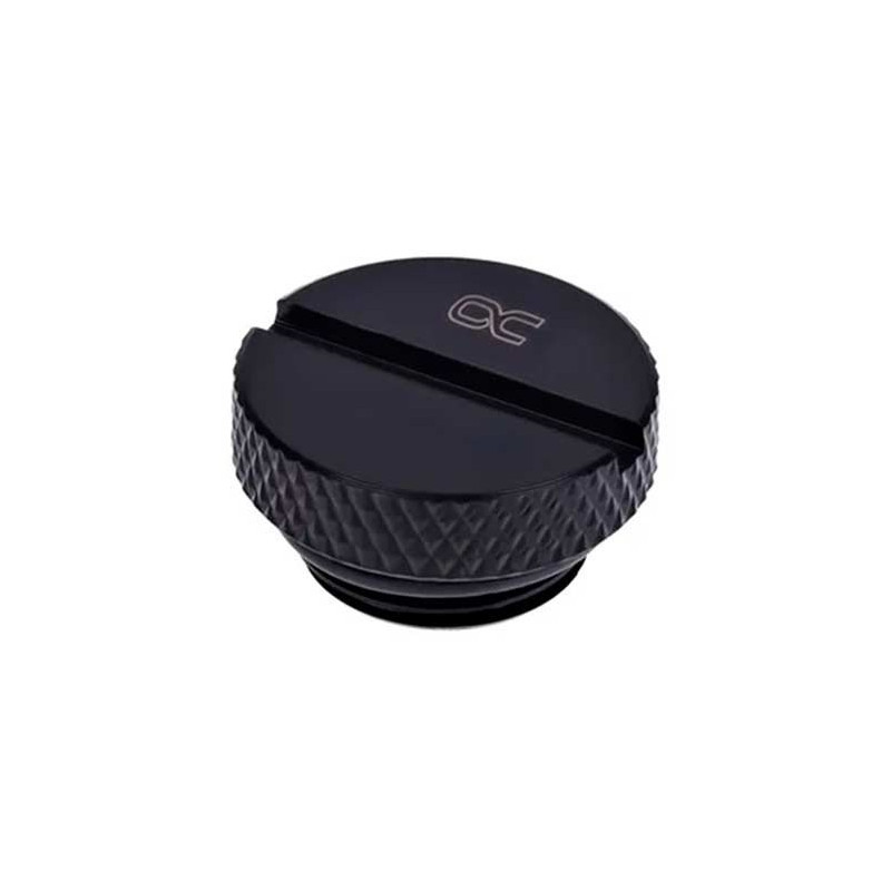 TAPON LIQUIDA ALPHACOOL HF G1/4 NEGRO