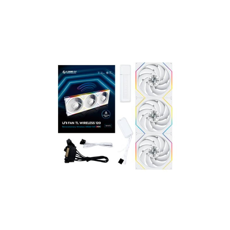 VENTILADOR 120X120 LIAN LIAN TL120 WIRELESS WHITE 3