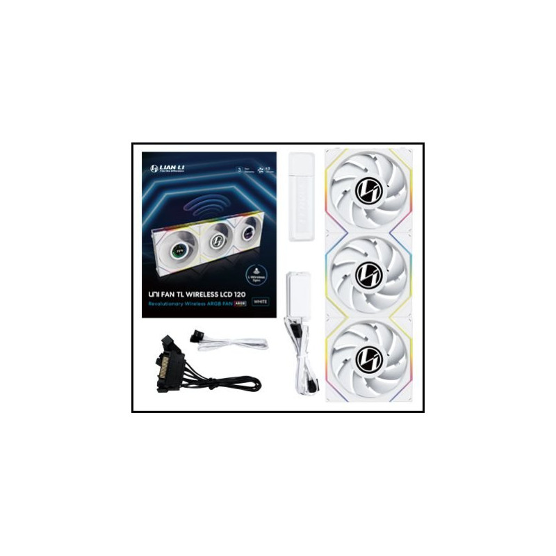VENTILADOR 120X120 LIAN LI UNIFAN TL-LCD WIRELESS BLACK