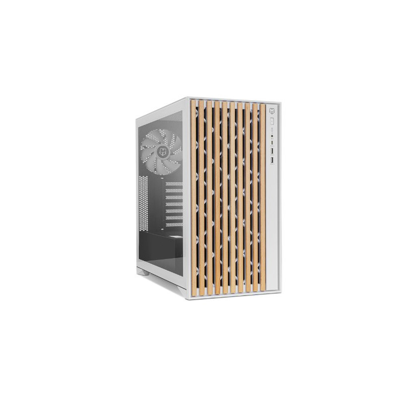 TORRE ATX NOX HUMMER ELEMENT WOOD WHITE