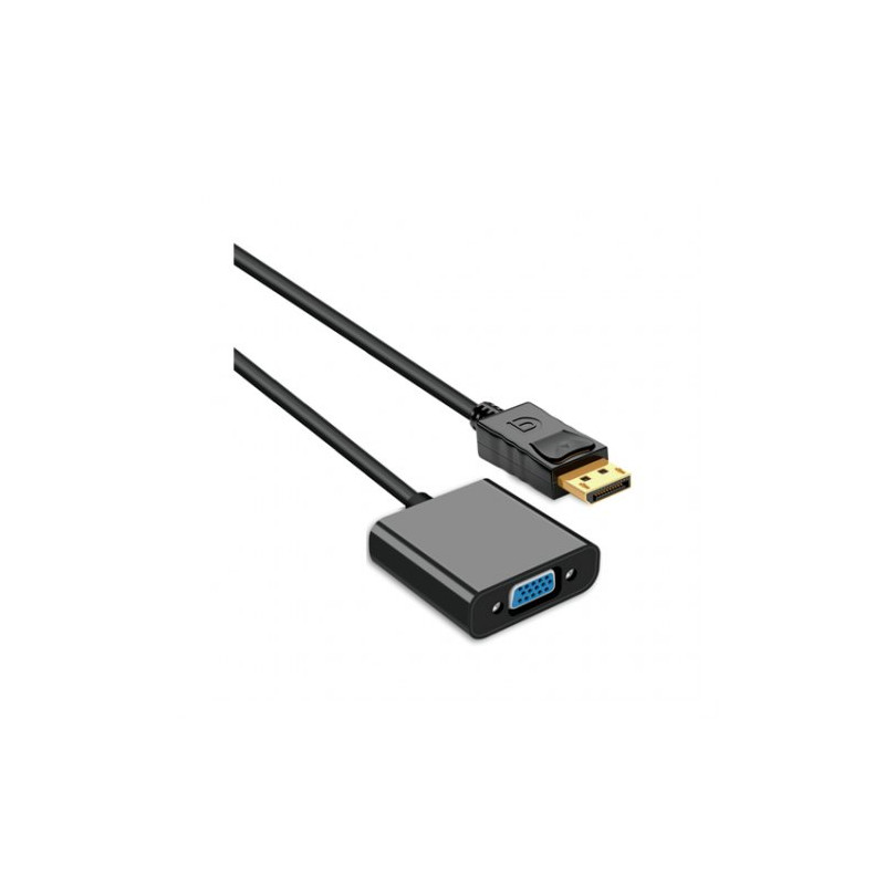 ADAPTADOR UNICO DISPLAYPORT A VGA M/H