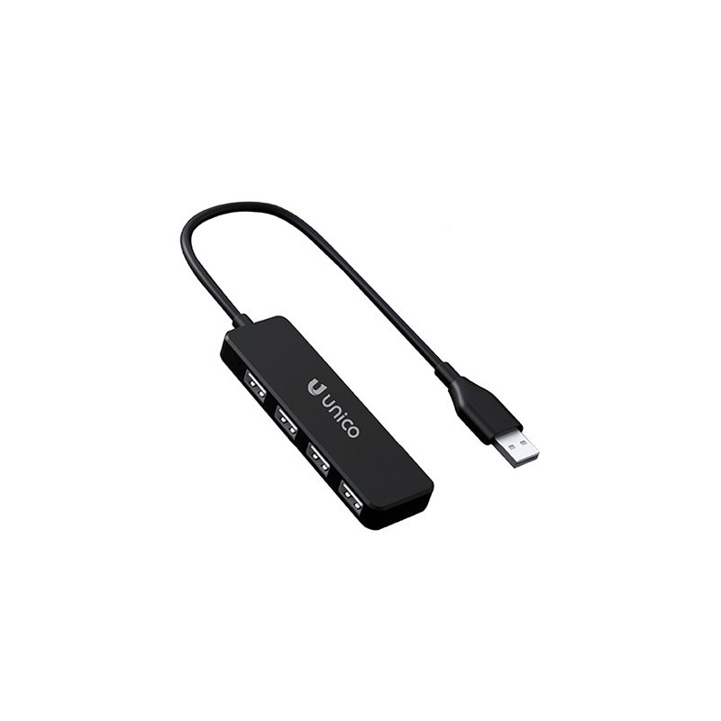 ADAPTADOR UNICO USB(A) A 4 USB(A) BLACK