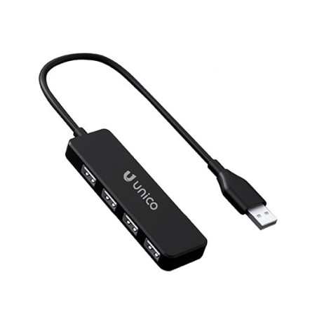 ADAPTADOR UNICO USB(A) TO 4 USB(A) BLACK