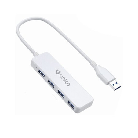 ADAPTADOR UNICO USB-A 4 USB-A WHITE