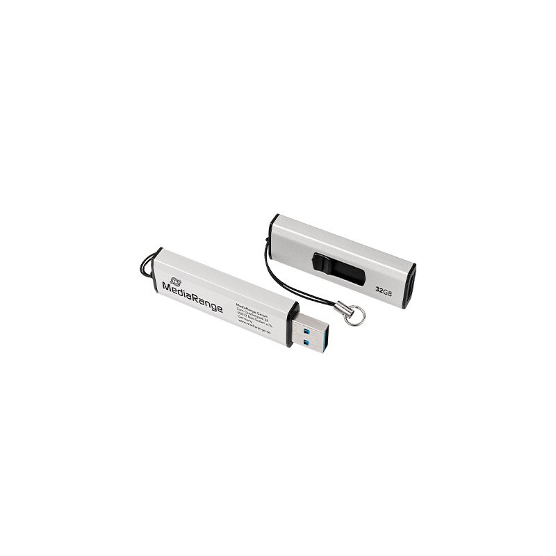 PENDRIVE 32GB USB 3.2 MEDIARANGE SILVER-BLACK
