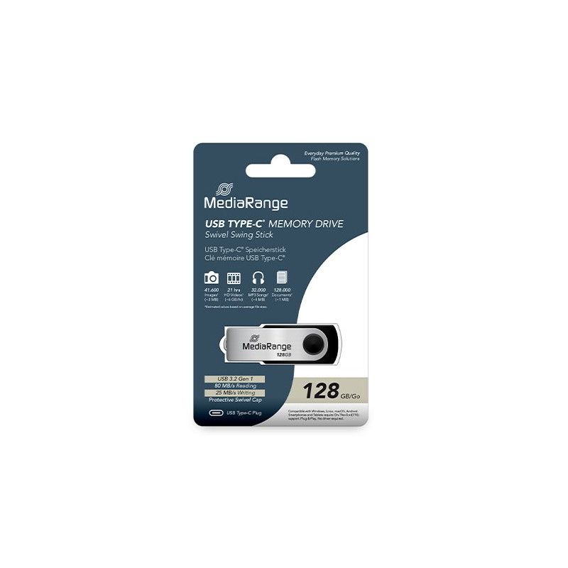 PENDRIVE 128GB USB 3.2 MEDIARANGE