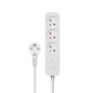 REGLETE DE 3 ENCHUFES 1.5M BLANCO SAVIO LZ-07