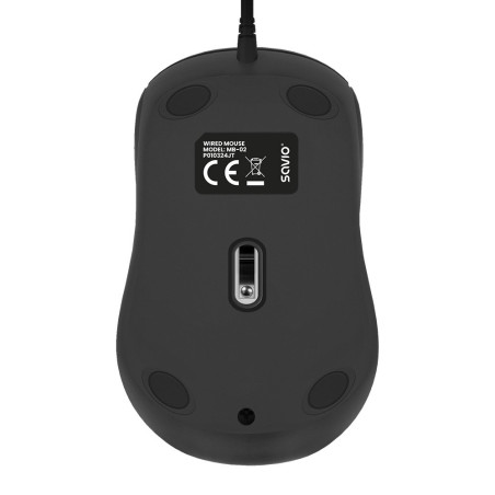 RATON OPTICO SAVIO MB-03 WITH CABLE USB-A 1200 DPI