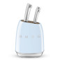 SMEG KNIFE BLOCK 50's STYLE PASTEL BLUE KBSF02PB