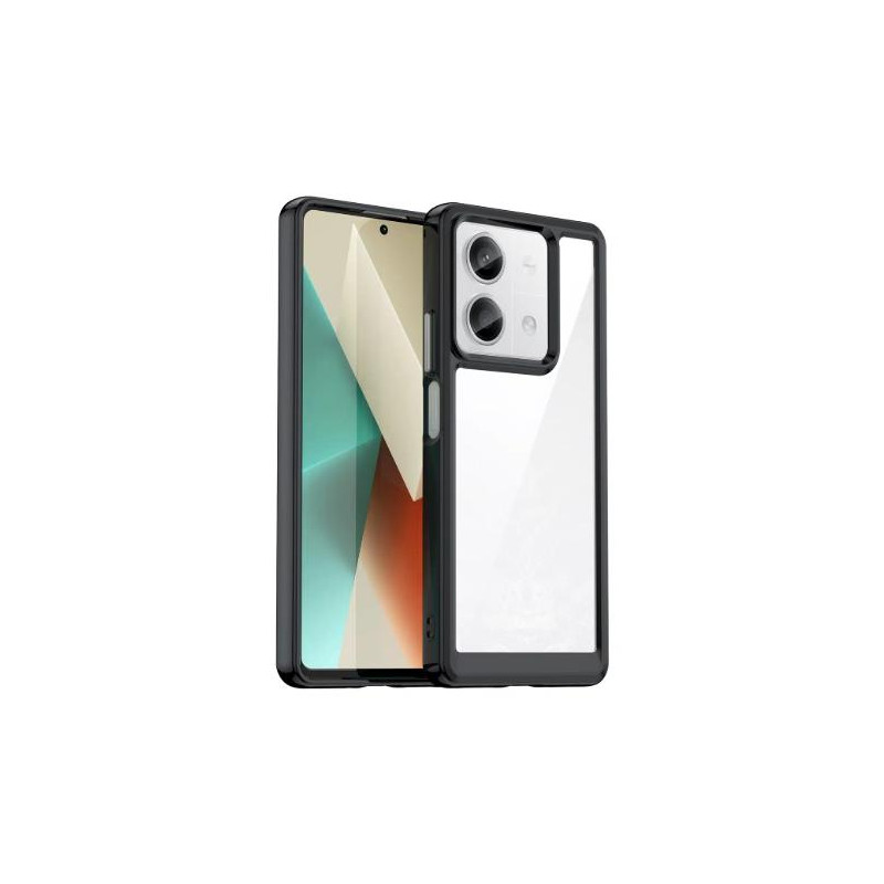 OUTER SPACE CASE WITH GEL FRAME - XIAOMI REDMI NOTE 13 PRO - BLACK