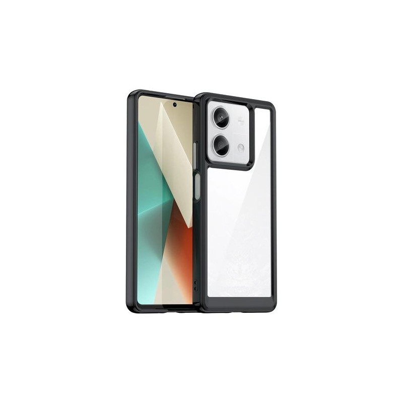OUTER SPACE CASE WITH GEL FRAME - XIAOMI REDMI NOTE 13 PRO+ - BLACK