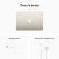 MACBOOK AIR 13 M2 8GB/ 512GB GALAS 8CORE 10 GPU STARLIGHT (BIANCO)
