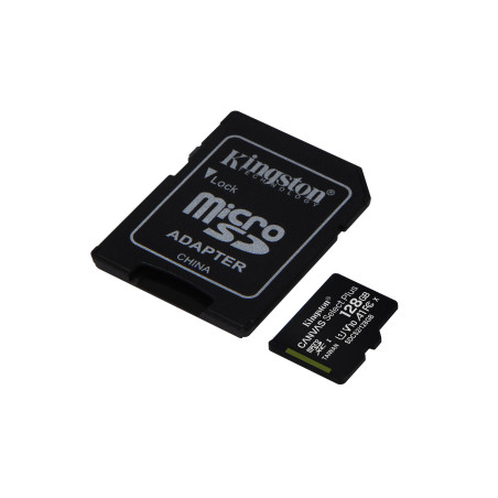 MEM MICRO SDXC 128GB KINGSTON CANVAS SELECT+ADAPT