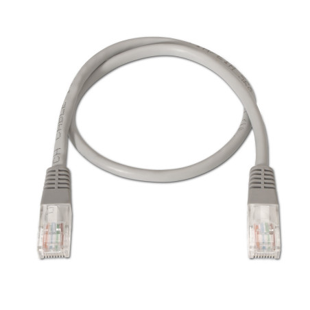 CABLE RED UTP CAT5E RJ45 AISENS 0.5M GRIS